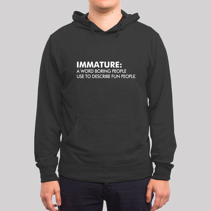 Maturity Misunderstood  Geek Hoodie