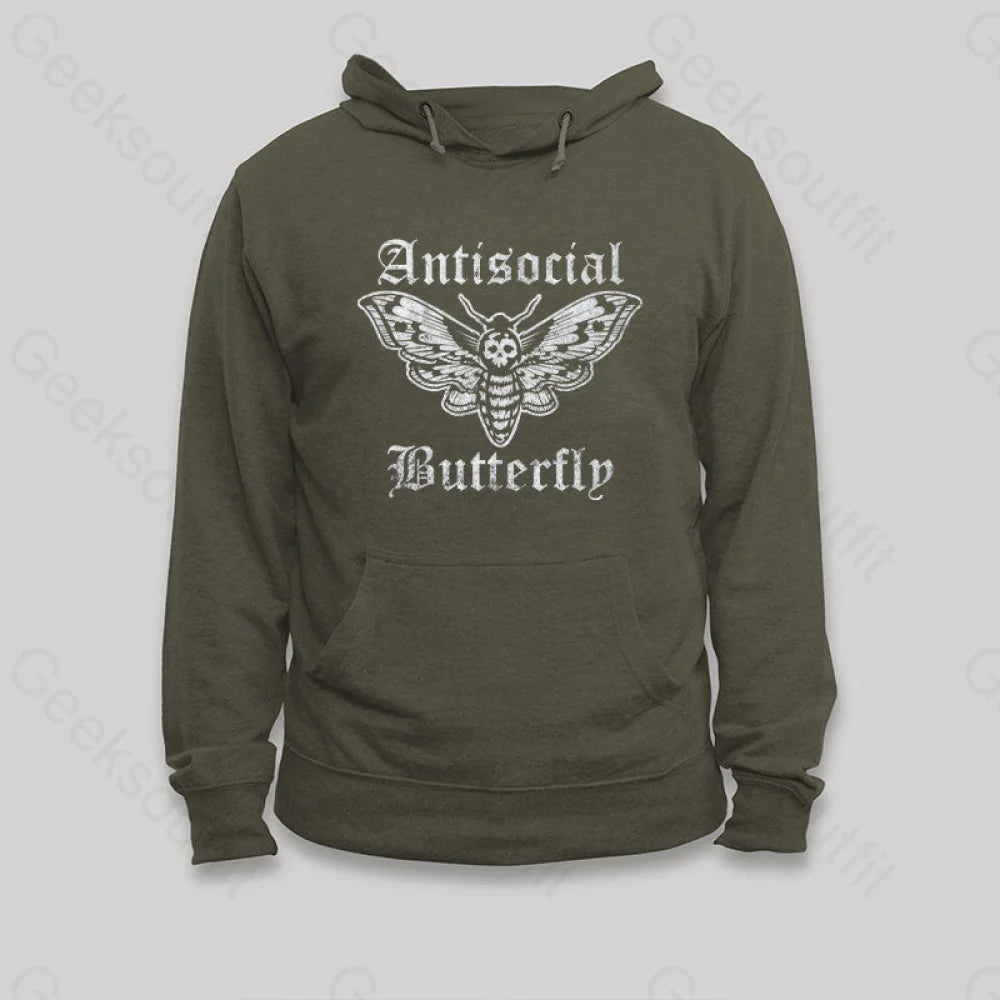 Funny Antisocial Butterfly Hoodie